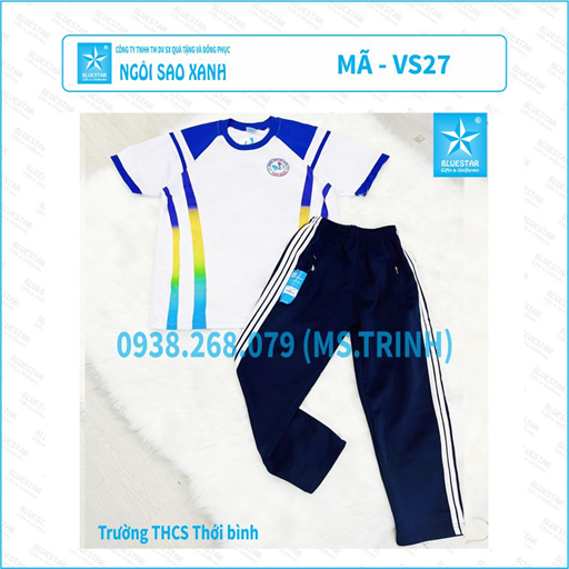 Áo thể dục VS27 - THCS Thới Bình